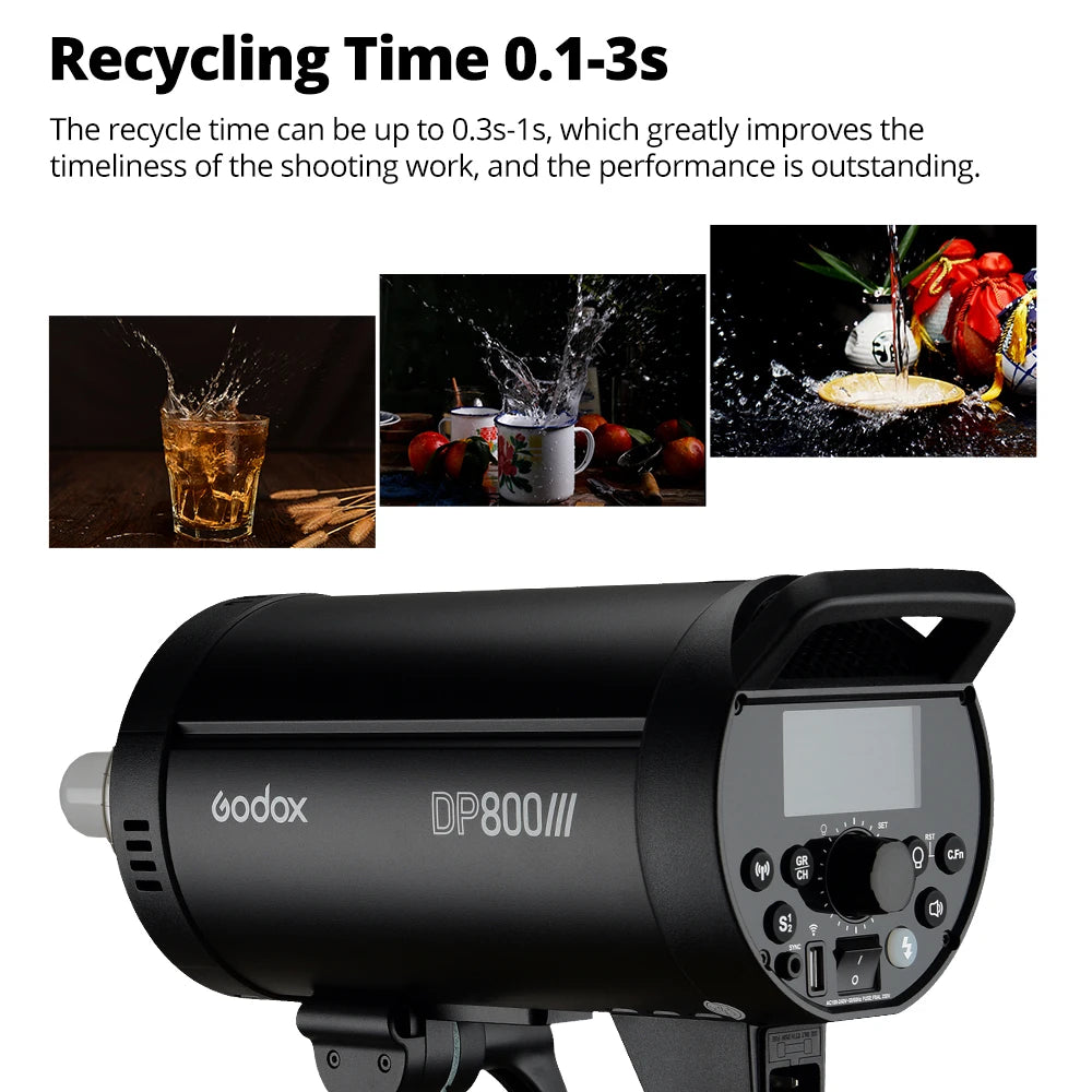 Godox DP800III 220V Studio Flash Light Strobe Lighting Lamp 2.4G 800Ws for Wedding Portrait Photography VS Godox AD300Pro