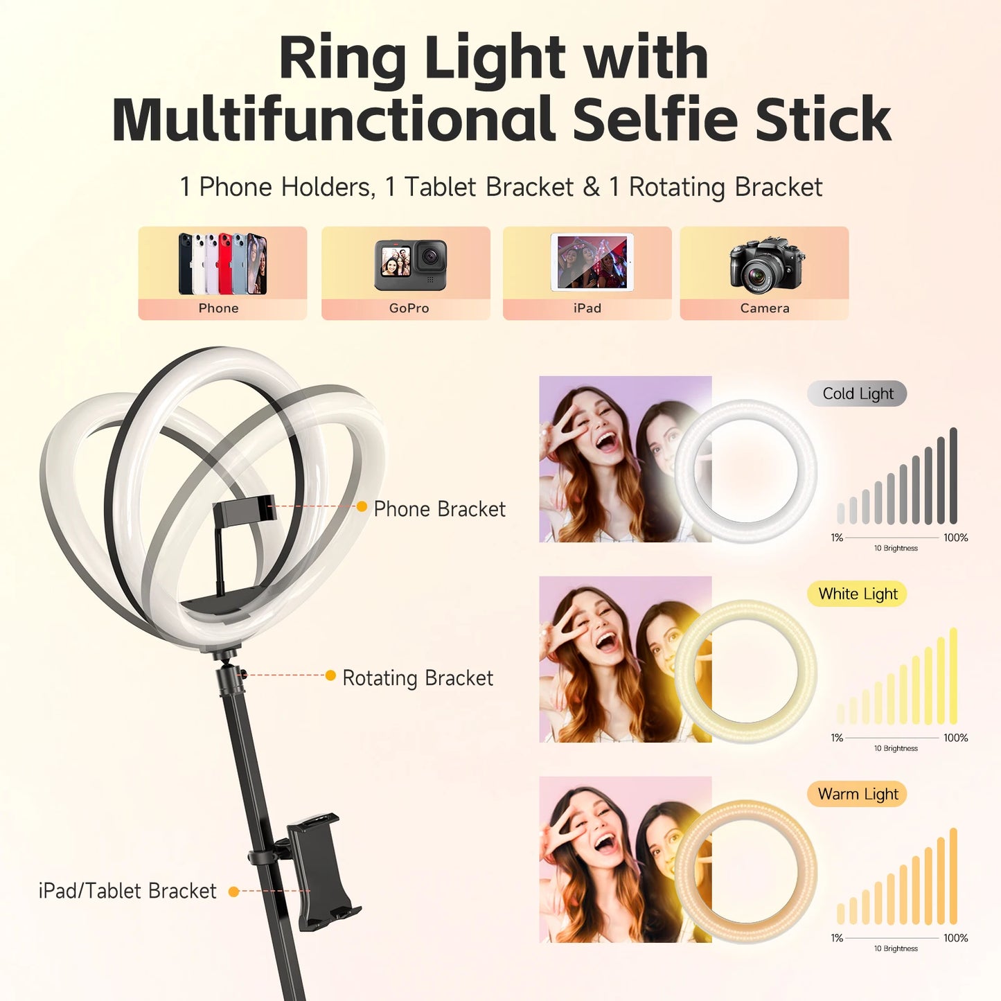 MWE USA Stock 100Cm 360 Photo Booth Automatic Selfie Photobooth Spinner Usa Warehouse for 3-4 People With Chacktok APP Software