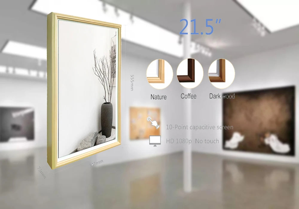 Electronic Nft Photo Wallet Crypto Album Art Gallery Frame Wall Mounted Advertising Display Touch Screen Digital Signage