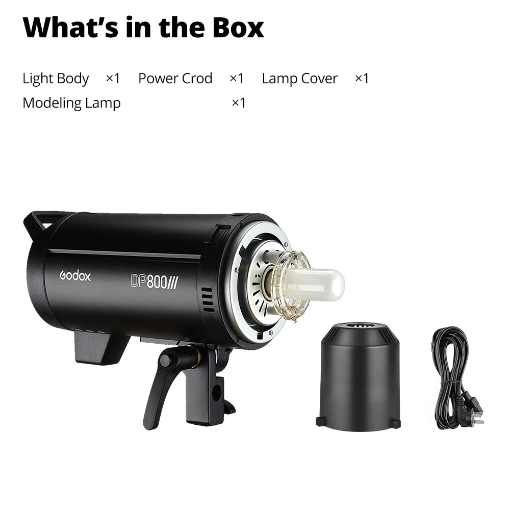 Godox DP800III 220V Studio Flash Light Strobe Lighting Lamp 2.4G 800Ws for Wedding Portrait Photography VS Godox AD300Pro