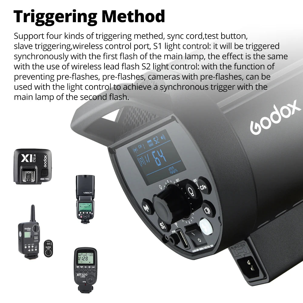 Godox DP800III 220V Studio Flash Light Strobe Lighting Lamp 2.4G 800Ws for Wedding Portrait Photography VS Godox AD300Pro