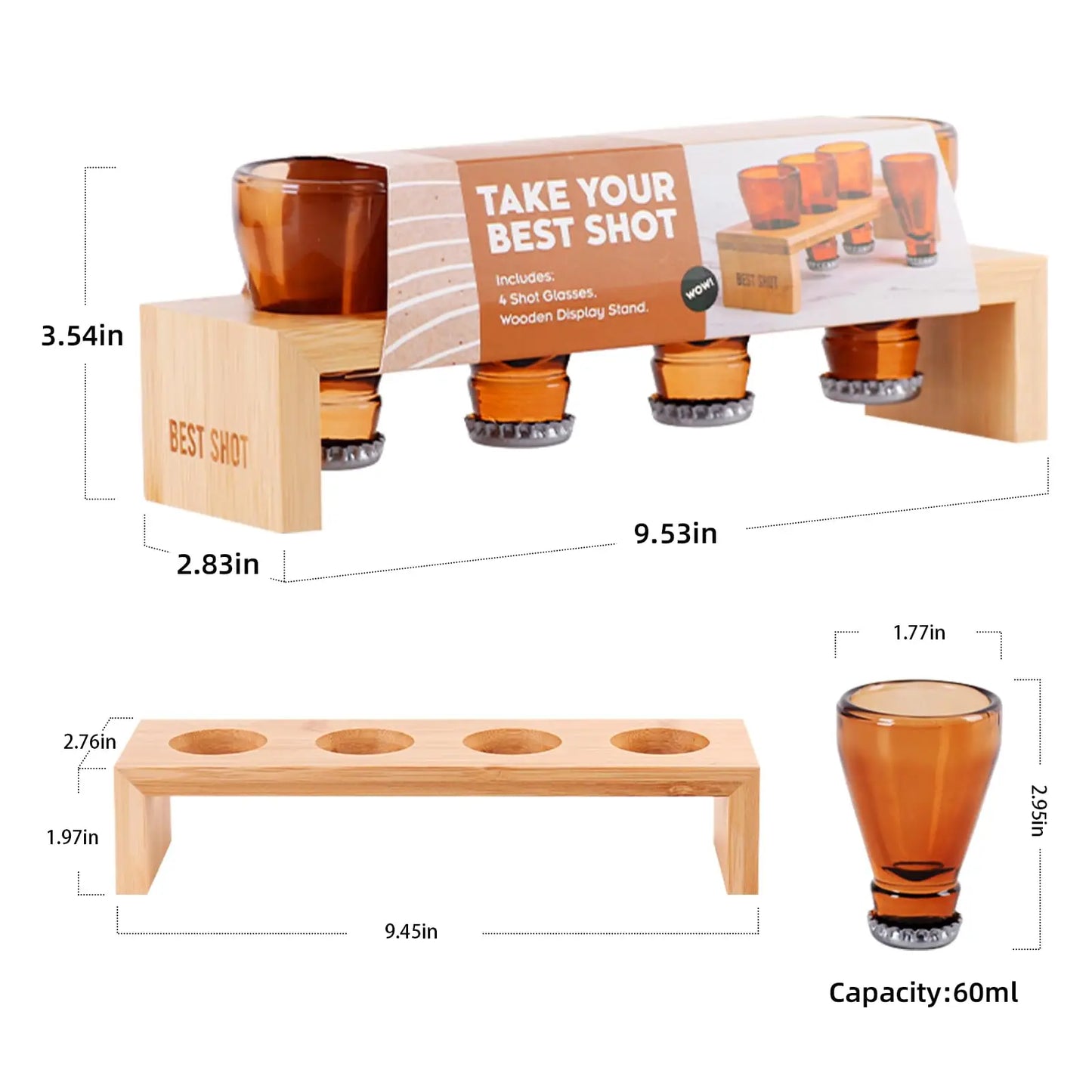 BespritGift Novelty Coffee Set Retro Portable Mini Whiskey Flask & Mug Set Personal Man Gift Ideas for Travel Camping Lover